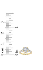 Load image into Gallery viewer, 2CTW Round Shaped Lab Grown Diamond (F/VS) Solitaire Engagement Ring in 14K Gold
