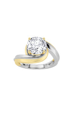 Load image into Gallery viewer, 2CTW Round Shaped Lab Grown Diamond (F/VS) Solitaire Engagement Ring in 14K Gold
