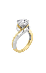 Load image into Gallery viewer, 2CTW Round Shaped Lab Grown Diamond (F/VS) Solitaire Engagement Ring in 14K Gold
