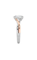 Load image into Gallery viewer, 2CTW Oval Shaped Lab Grown Diamond (F/VS) Solitaire Engagement Ring in 14K Gold
