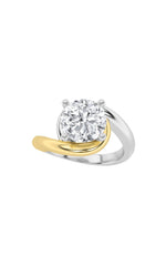 Load image into Gallery viewer, 2CTW Round Shaped Lab Grown Diamond (F/VS) Solitaire Engagement Ring in 14K Gold
