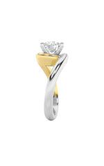 Load image into Gallery viewer, 2CTW Round Shaped Lab Grown Diamond (F/VS) Solitaire Engagement Ring in 14K Gold
