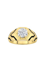 Load image into Gallery viewer, 1.5CTW Round Shaped Lab Grown Diamond (F/VS) Mens Ring in 14K White Gold
