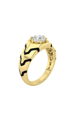 Load image into Gallery viewer, 1.5CTW Round Shaped Lab Grown Diamond (F/VS) Mens Ring in 14K White Gold
