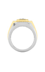 Load image into Gallery viewer, 3CTW Asscher Shaped Lab Grown Diamond (F/VS) Mens Ring in 14K Gold
