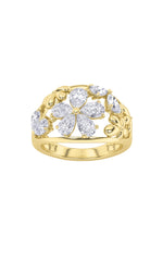 Load image into Gallery viewer, 2.5CTW Pear Shaped Lab Grown Diamond (G/VS) Fashion Ring in 14K Gold
