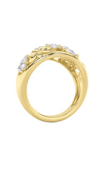 Load image into Gallery viewer, 2.5CTW Pear Shaped Lab Grown Diamond (G/VS) Fashion Ring in 14K Gold

