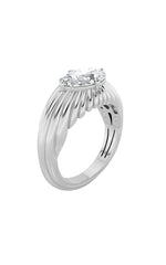 Load image into Gallery viewer, 2CTW Oval Shaped Lab Grown Diamond (F/VS) Fancy Solitaire Ring in 14K Gold
