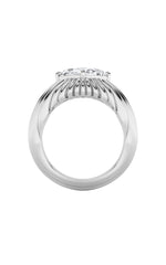 Load image into Gallery viewer, 2CTW Oval Shaped Lab Grown Diamond (F/VS) Fancy Solitaire Ring in 14K Gold
