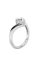 Load image into Gallery viewer, 1CTW Heart Shaped Lab Grown Diamond (F/VS) Heart Shaped Ring in 14K Gold
