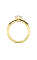 Load image into Gallery viewer, 1CTW Heart Shaped Lab Grown Diamond (F/VS) Heart Shaped Ring in 14K Gold

