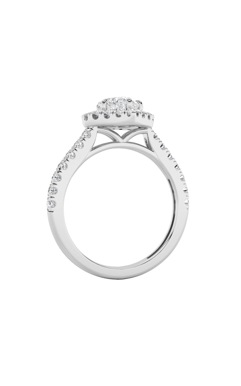 1.5CTW Heart Shaped Lab Grown Diamond (F/VS) Heart Shaped Ring in 14K Gold