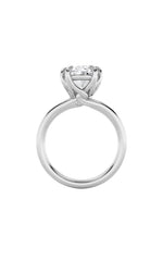 Load image into Gallery viewer, 5CTW Oval Shaped Lab Grown Diamond (F/VS) Bold Split Shank Solitaire Engagement Ring in 14K Gold
