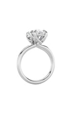 Load image into Gallery viewer, 5CTW Oval Shaped Lab Grown Diamond (F/VS) Bold Split Shank Solitaire Engagement Ring in 14K Gold
