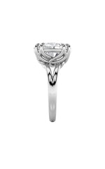 Load image into Gallery viewer, 5CTW Oval Shaped Lab Grown Diamond (F/VS) Bold Split Shank Solitaire Engagement Ring in 14K Gold
