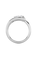 Load image into Gallery viewer, 1Cttw Pear Shaped Lab Grown Diamond (F/VS) East West Solitaire Ring in 14K Gold
