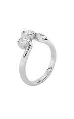 Load image into Gallery viewer, 1CTW Round Shaped Lab Grown Diamond (F/VS) Three Stone Ring in 14K Gold
