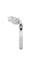 Load image into Gallery viewer, 1CTW Round Shaped Lab Grown Diamond (F/VS) Three Stone Ring in 14K Gold
