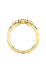 Load image into Gallery viewer, 1CTW Round Shaped Lab Grown Diamond (F/VS) Three Stone Ring in 14K Gold
