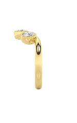 Load image into Gallery viewer, 1CTW Round Shaped Lab Grown Diamond (F/VS) Three Stone Ring in 14K Gold
