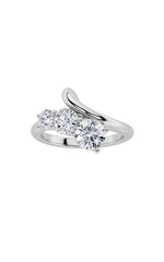 Load image into Gallery viewer, 1.5CTW Round Shaped Lab Grown Diamond (F/VS) Three Stone Ring in 14K Gold
