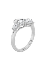 Load image into Gallery viewer, 1.5CTW Round Shaped Lab Grown Diamond (F/VS) Three Stone Ring in 14K Gold
