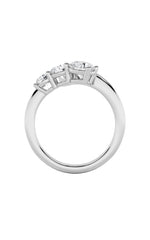Load image into Gallery viewer, 1.5CTW Round Shaped Lab Grown Diamond (F/VS) Three Stone Ring in 14K Gold
