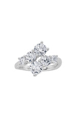 Load image into Gallery viewer, 2CTW Round Shaped Lab Grown Diamond (F/VS) Three Stone Ring in 14K Gold
