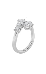 Load image into Gallery viewer, 2CTW Round Shaped Lab Grown Diamond (F/VS) Three Stone Ring in 14K Gold
