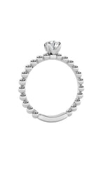 Load image into Gallery viewer, 0.5CTW Round Shaped Lab Grown Diamond (F/VS) Petite Solitaire Engagement Ring in 14K Gold
