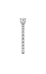 Load image into Gallery viewer, 0.5CTW Round Shaped Lab Grown Diamond (F/VS) Petite Solitaire Engagement Ring in 14K Gold
