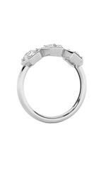 Load image into Gallery viewer, 1CTW Round Shaped Lab Grown Diamond (F/VS) Three Stone Ring in 14K Gold
