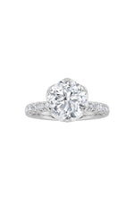 Load image into Gallery viewer, 2CTW Round Shaped Lab Grown Diamond (F/VS) Solitaire Engagement Ring in 14K Gold
