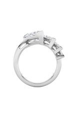 Load image into Gallery viewer, 2.5CTW Marquise Shaped Lab Grown Diamond (G/VS) Four Stone Fashion Ring in 14K Gold

