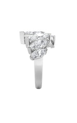 Load image into Gallery viewer, 2.5CTW Marquise Shaped Lab Grown Diamond (G/VS) Four Stone Fashion Ring in 14K Gold
