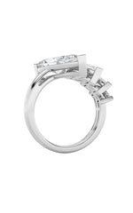 Load image into Gallery viewer, 2.5CTW Marquise Shaped Lab Grown Diamond (G/VS) Four Stone Fashion Ring in 14K Gold
