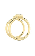 Load image into Gallery viewer, 0.75CTW MX Shaped Lab Grown Diamond (G/VS) Ring in Silver|14K Yellow Gold
