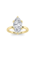 Load image into Gallery viewer, 2CTW Marquise Shaped Lab Grown Diamond Classic Solitaire Ring in 14K Gold (F/VS)
