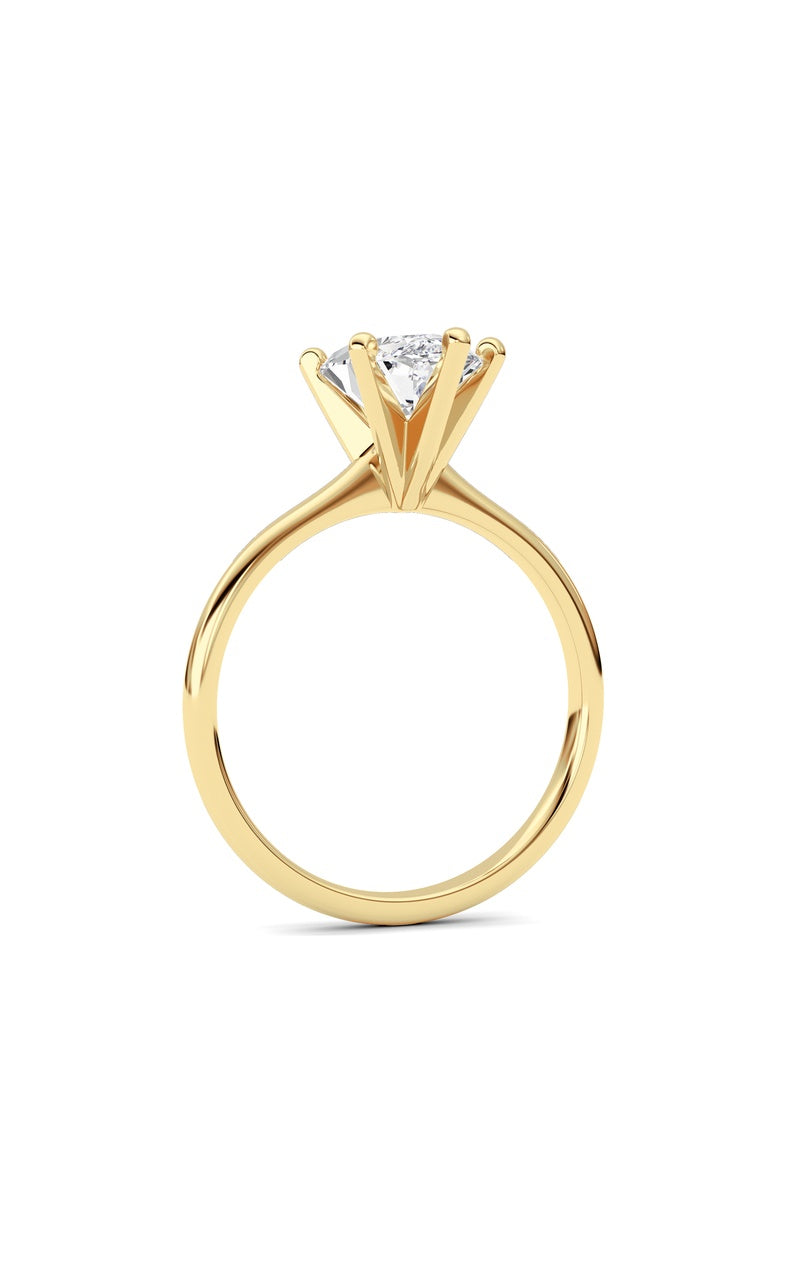 2CTW Marquise Shaped Lab Grown Diamond Classic Solitaire Ring in 14K Gold (F/VS)