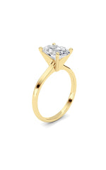 Load image into Gallery viewer, 1CTW Oval Shaped Lab Grown Diamond Classic Solitaire Ring in 14K Gold (F/VS)
