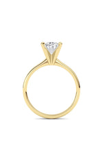 Load image into Gallery viewer, 1CTW Oval Shaped Lab Grown Diamond Classic Solitaire Ring in 14K Gold (F/VS)

