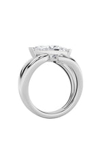 Load image into Gallery viewer, 2CTW Marquise Shaped Lab Grown Diamond (G/VS) East West Solitaire Fancy Ring in 14K Gold
