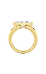 Load image into Gallery viewer, 2CTW Marquise Shaped Lab Grown Diamond (G/VS) East West Solitaire Fancy Ring in 14K Gold
