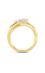 Load image into Gallery viewer, 2CTW Pear Shaped Lab Grown Diamond (G/VS) Ring in 14K Gold
