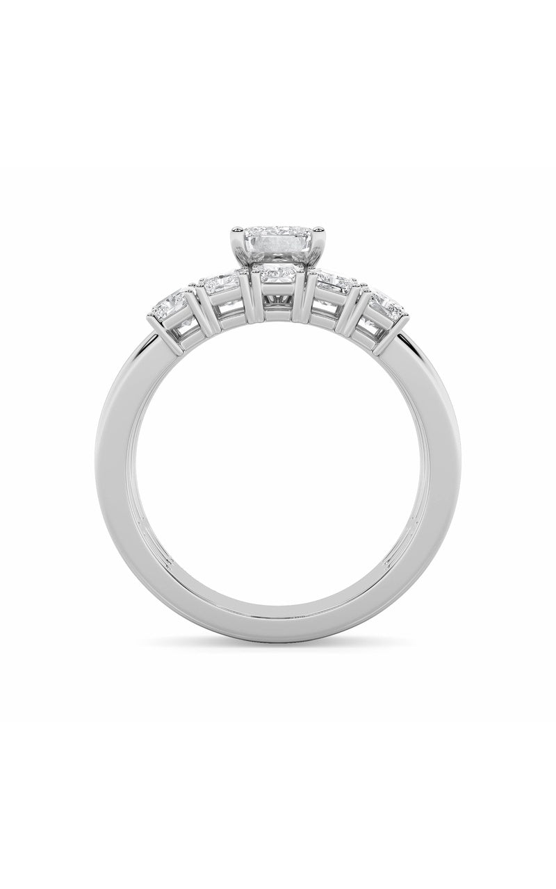 2.5CTW Radiant Shaped Lab Grown Diamond (G/VS) Bridal Set with Matching Band and  Ring in 14K Gold