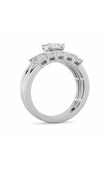 Load image into Gallery viewer, 2.5CTW Radiant Shaped Lab Grown Diamond (G/VS) Bridal Set with Matching Band and  Ring in 14K Gold
