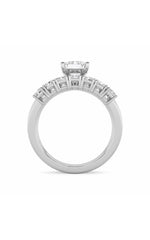 Load image into Gallery viewer, 3.5CTW Radiant Shaped Lab Grown Diamond (G/VS) Bridal Set with Matching Band and  Ring in 14K Gold
