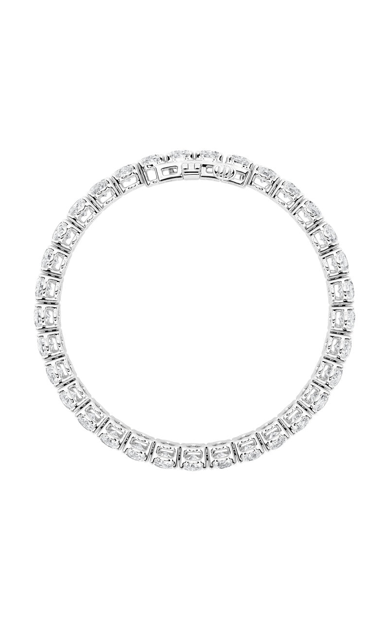 Vs) east west line bracelet in 14k gold