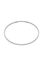Load image into Gallery viewer, 15CTW Round Shaped Lab Grown Diamond (F/VS) Necklace in 14K White Gold
