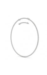 Load image into Gallery viewer, 20CTW Round Shaped Lab Grown Diamond (F/VS) Necklace in 14K White Gold
